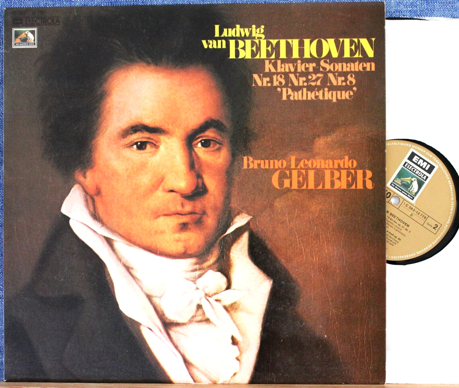 Gelber Beethoven (Sonatas 8 + 18) EMI 063-12 778 NM