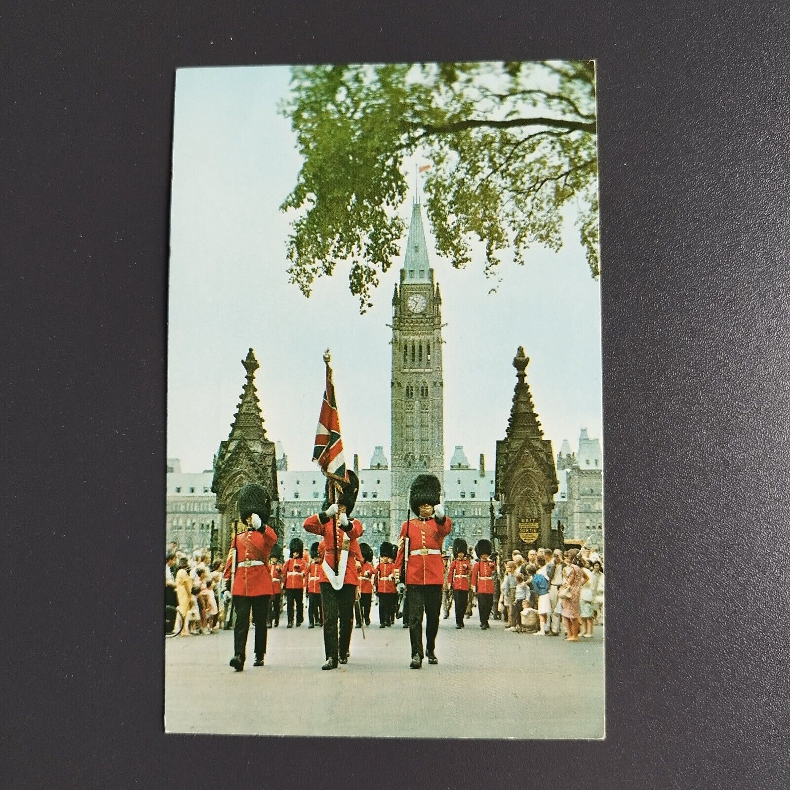 Canada Ottawa "The Guards" leaving Parliament Hill 1969