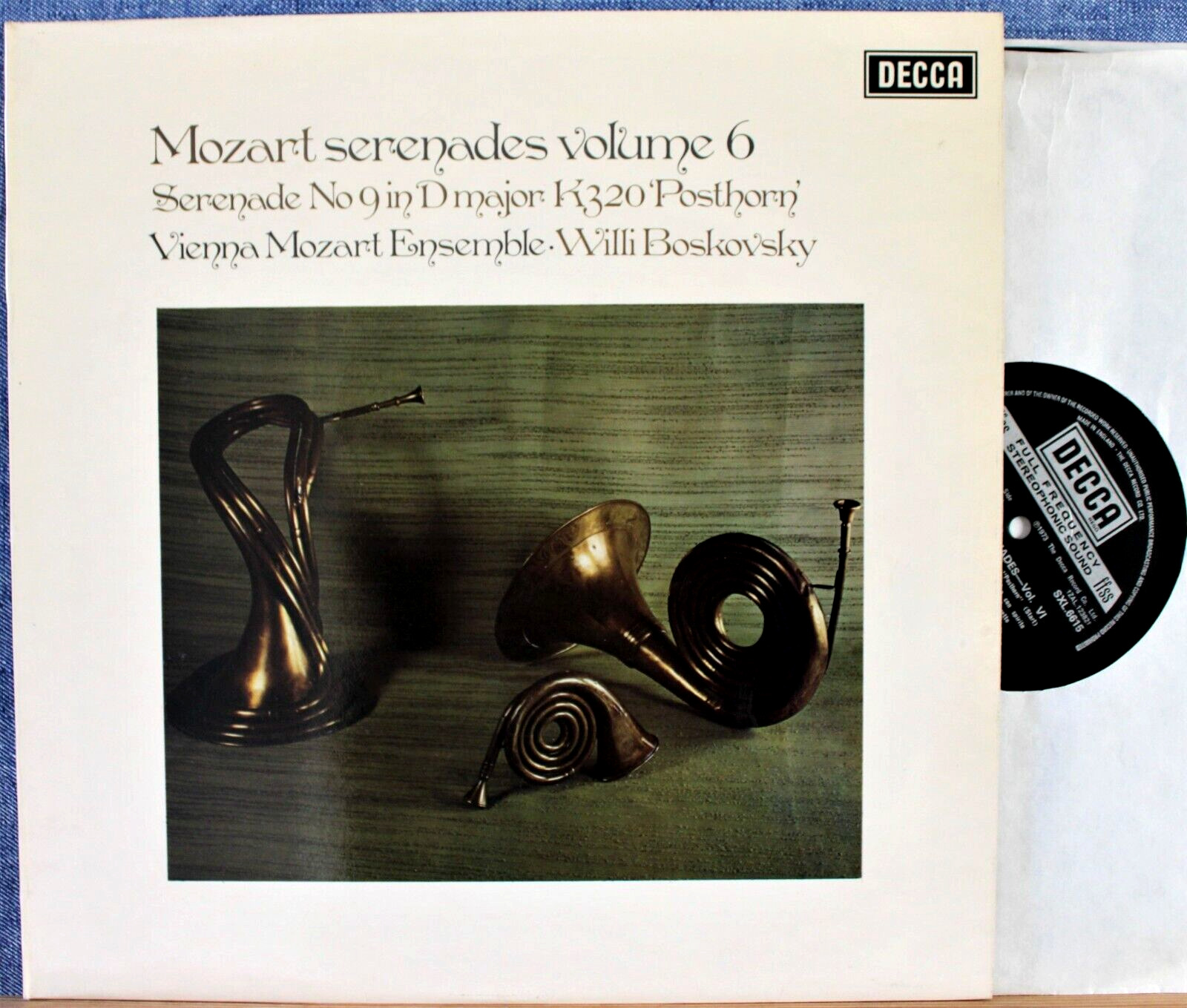 Boskovsky Mozart (Serenade KV 320) Decca SXL 6615 NM