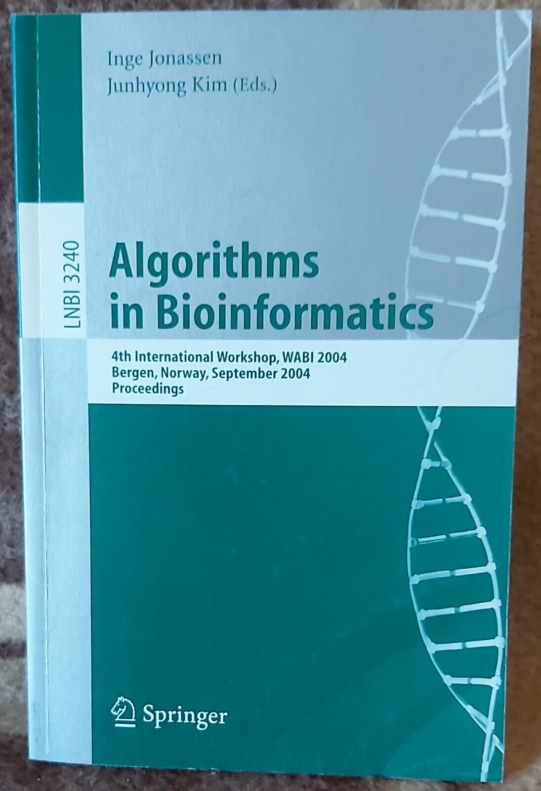 Algorithms in Bioinformatics