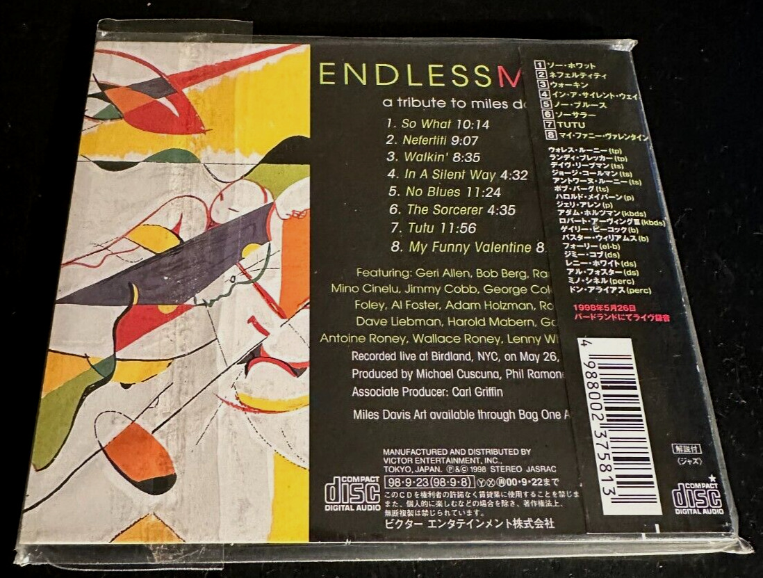 V.A  '''ENDLESS MILES''- JAPAN CD - A TRIBUTE TO MILES DAVIS - LIVE RECORDING