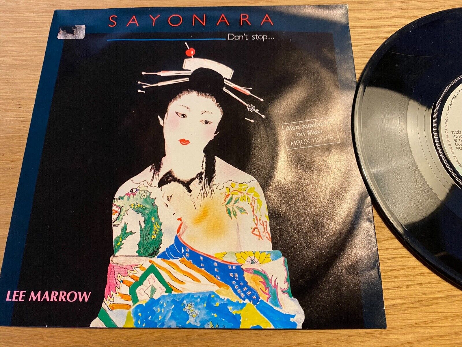 LEE MARROW "SAYONARA (DON´T STOP)" 1985 MEGA RECORDS NCB 45 RPM DENMARK/GERMANY*