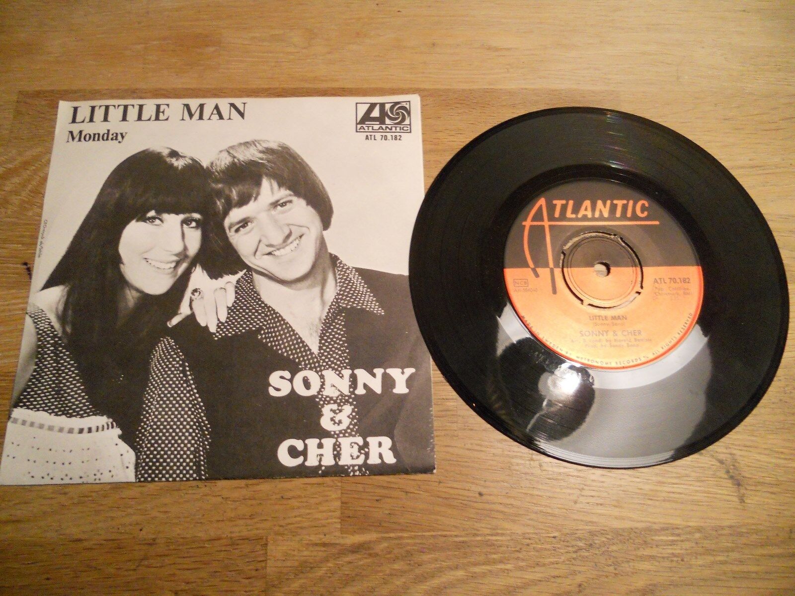 SONNY  CHER LITTLE MAN / MONDAY NCB SWEDISH 7" ATLANTIC Records Scandinavian