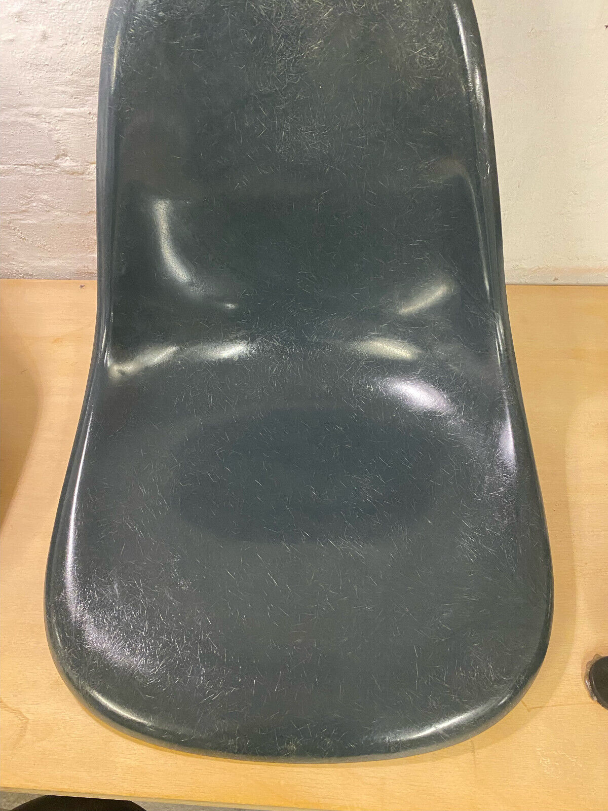 2 x Eames Fibreglass Shell NAVY BLUE Herman Miller Vitra Chair Sidechair