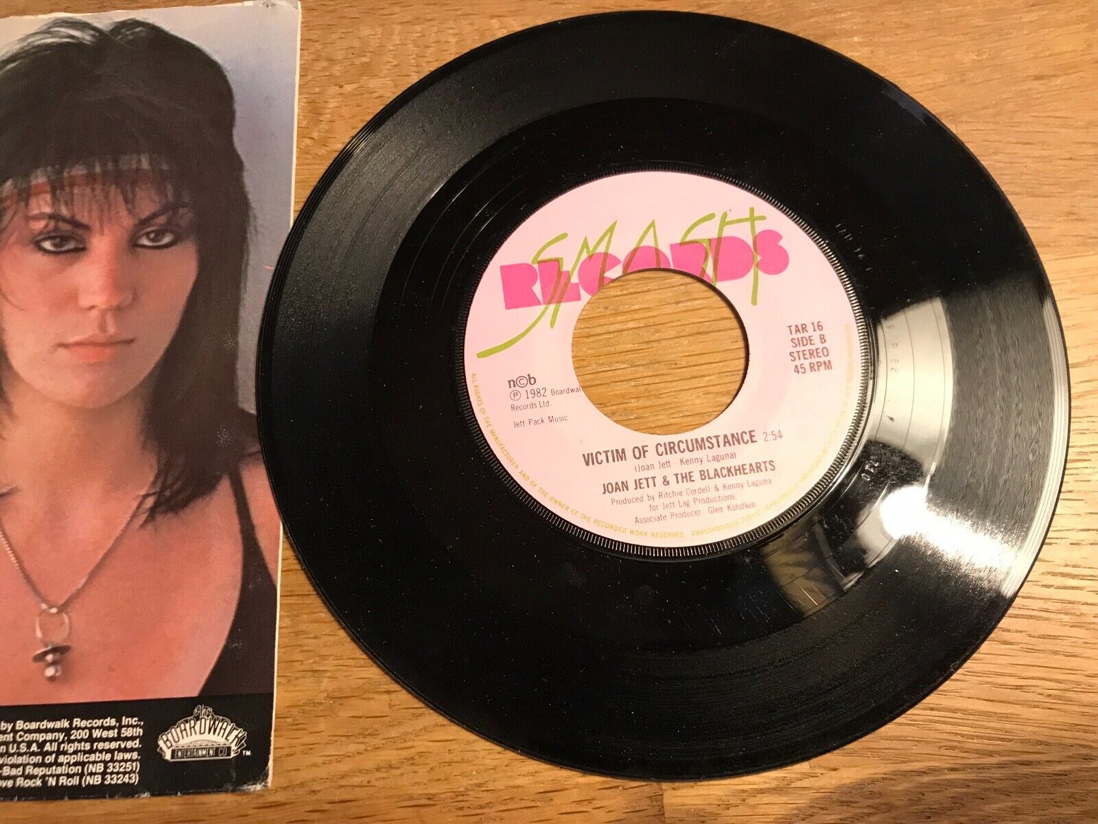 JOAN JETT  THE BLACK HEARTS "DO YOU WANNA TOUCH ME (OH YEAH)" 1982 SMASH NCB**