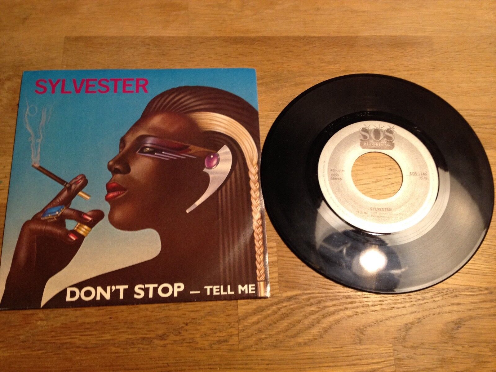 SYLVESTER "DON´T STOP / TELL ME" NCB SWEDISH 7" SOS Recording Scandinavian Press