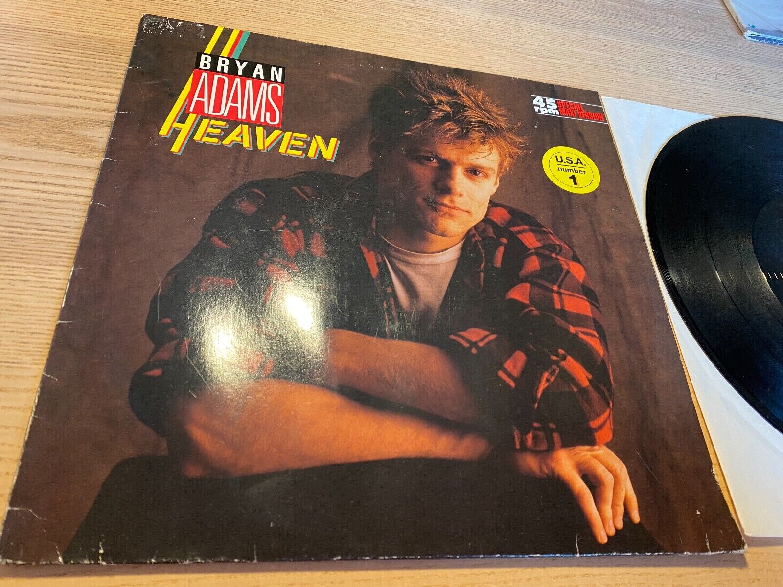 BRYAN ADAMS "HEAVEN / DIANA / KIDS WANNA ROCK" 1985 W GERMAN PRESS A  M RECORDS