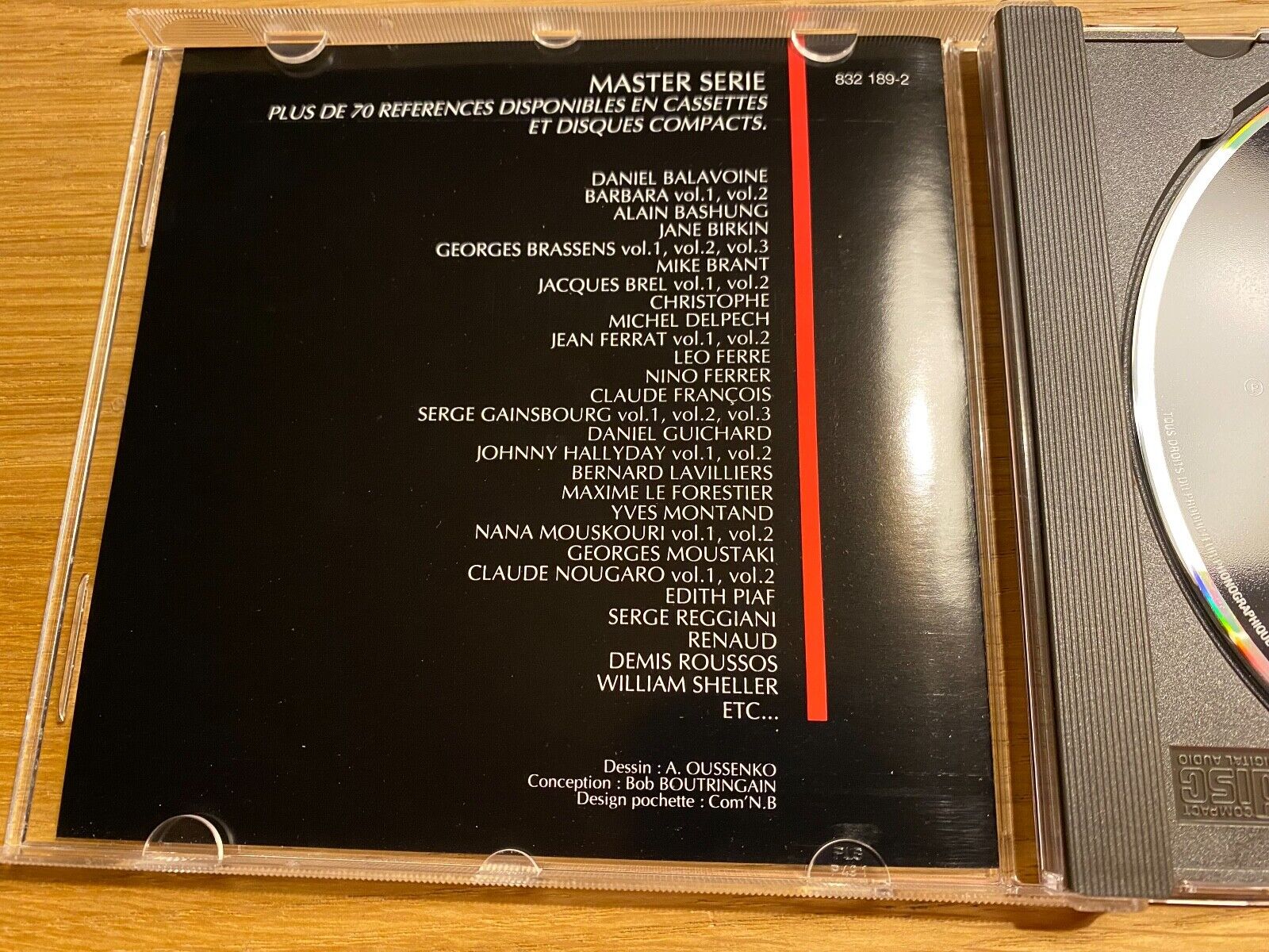 EDITH PIAF "MASTER SERIE" 1991 CD ALBUM 16 TRACKS POLYGRAM FRENCH PRESS SACEM CD