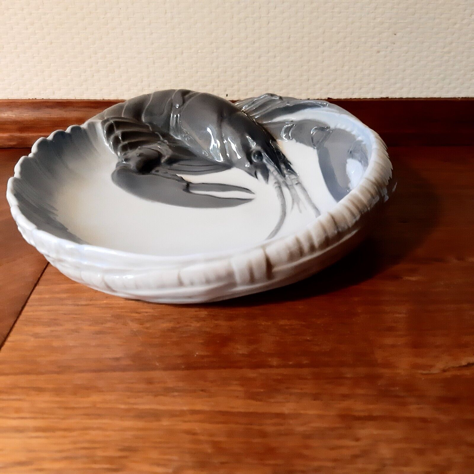 Lobster dish by Jorgen Balslov for ROYAL COPENHAGEN # 3498 Factory 1st