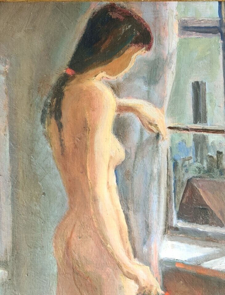 Georg Sönderlund Hansen (1908-1992): female nude with cigarette