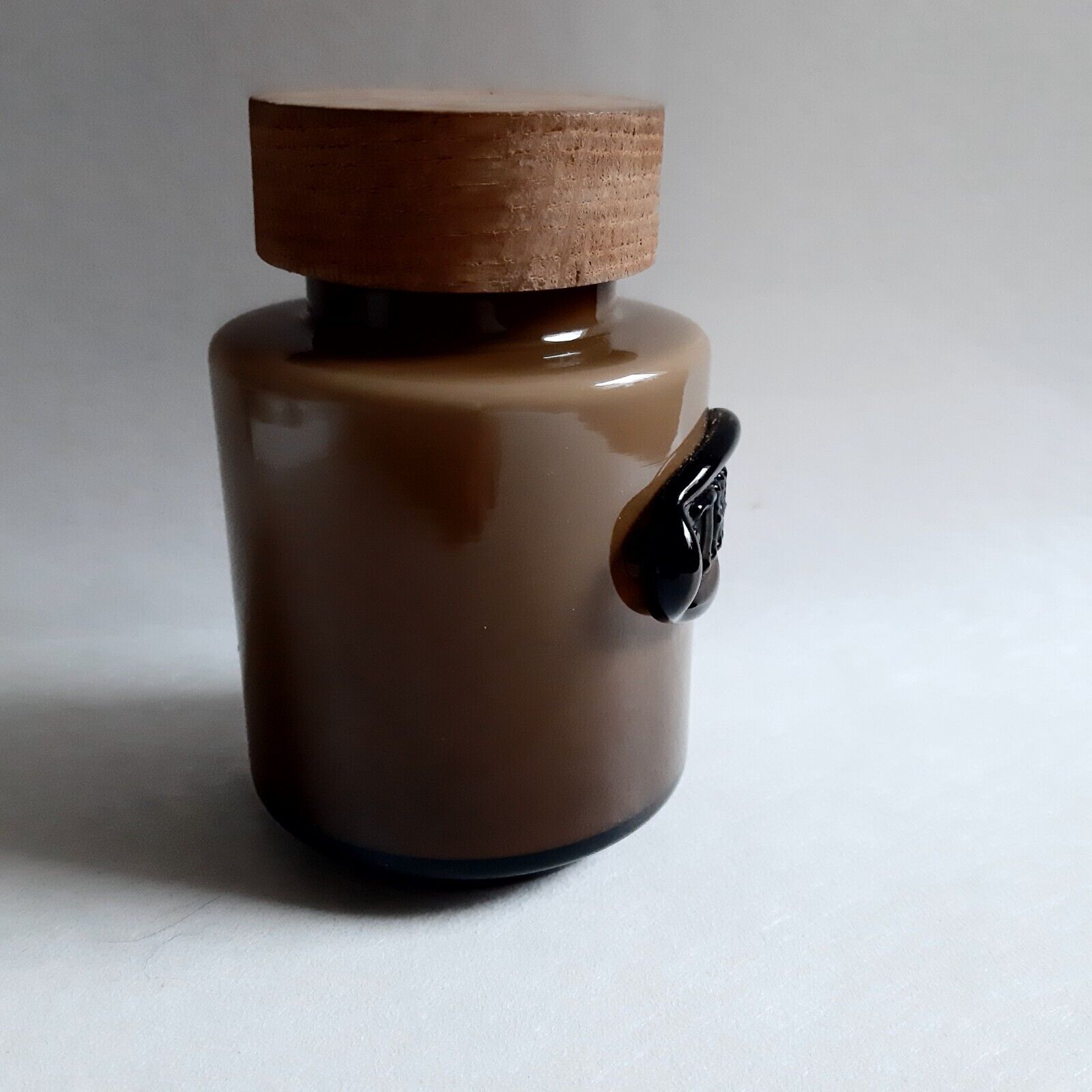 Brown TEA (The) cased glass Jar PALET or PALETTE serie MICHAEL BANG HOLMEGAARD