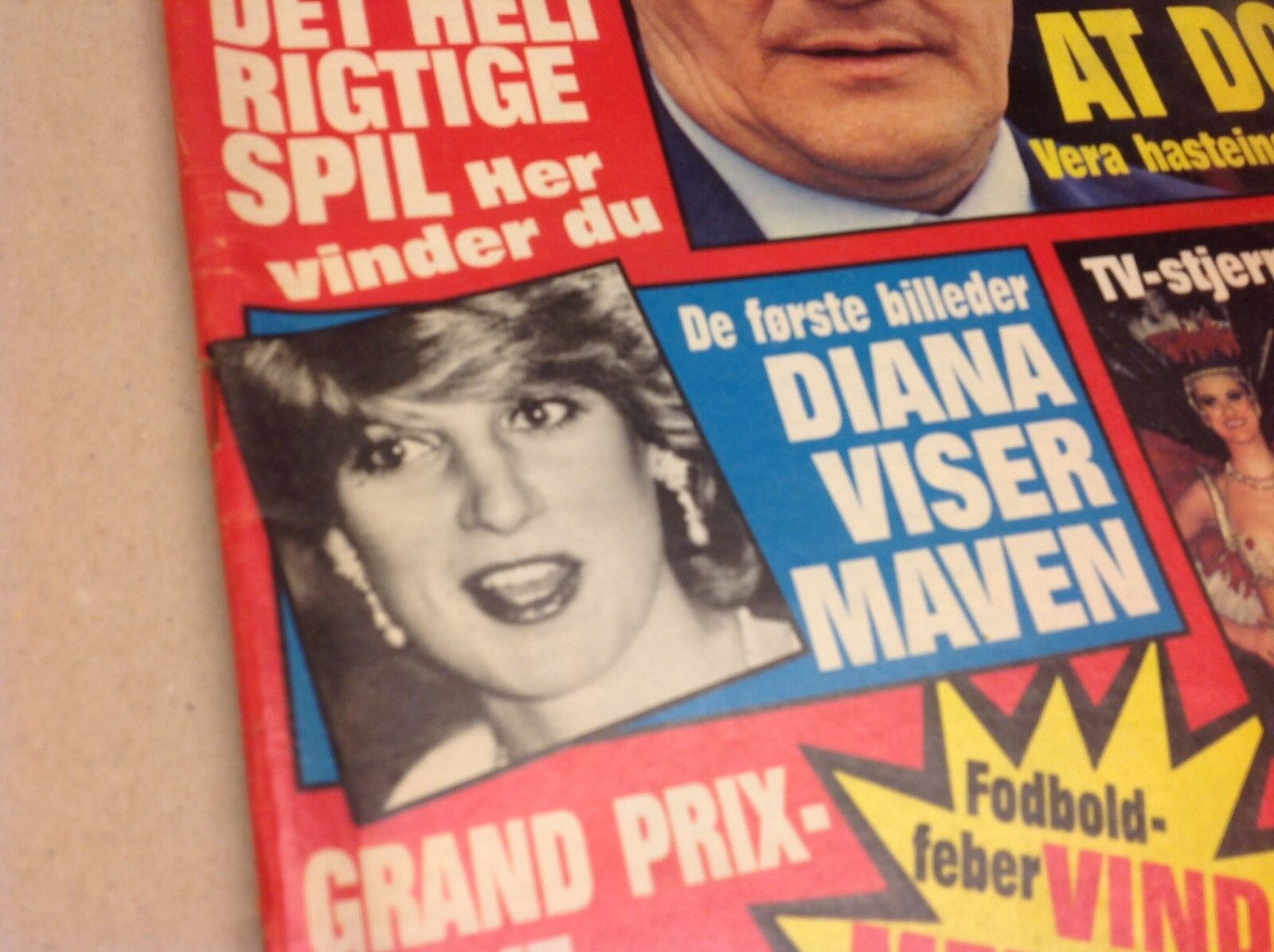 Princess Diana Lady Di Prince Charles Vintage Danish Magazine 1984 "Se og Hoer"