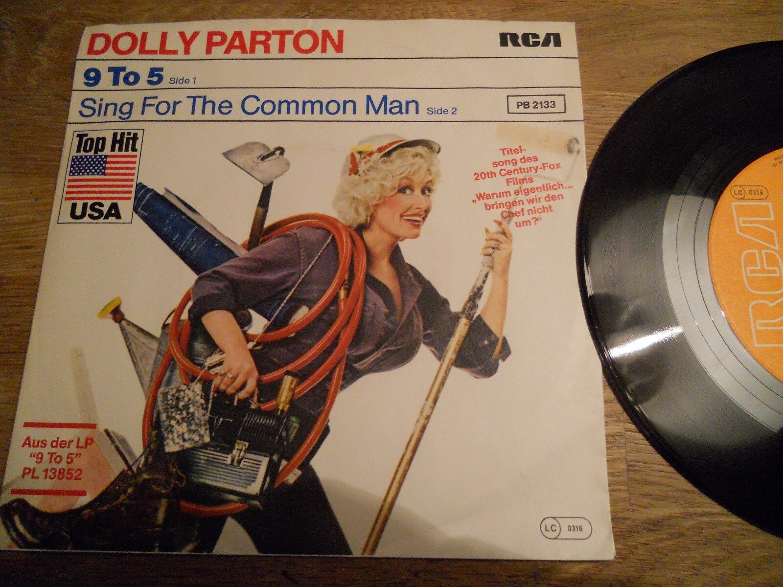 DOLLY PARTON "9 TO 5 / SING FOR THE COMMON MAN" 1980 RCA VICTOR RECORDS GEMA OOP