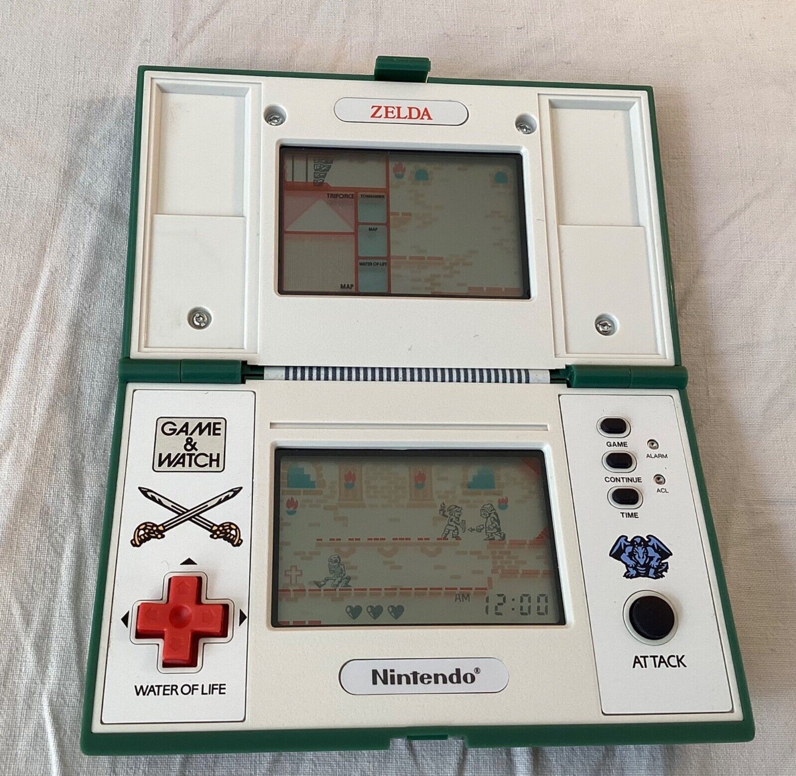 ORIGINAL NINTENDO GAME  WATCH ZELDA ZL - 65 FOR SALE!