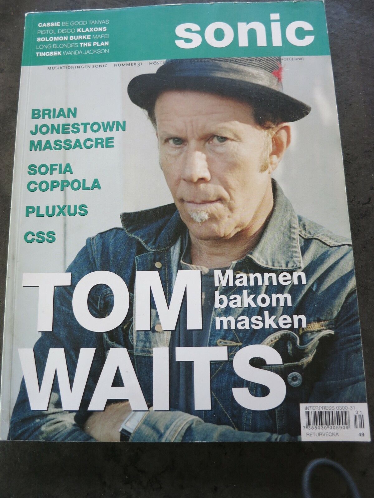 Swedish Magazine 2006 TOM WAITS Cassie CSS CC29