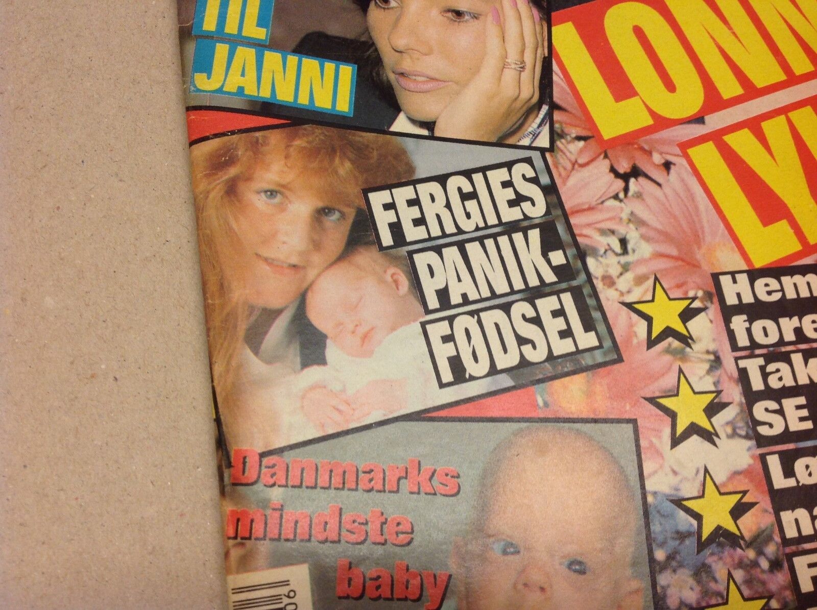 Fergie Sarah Ferguson Birth Newborn Vintage Danish Magazine 1990 "Se og Hoer"