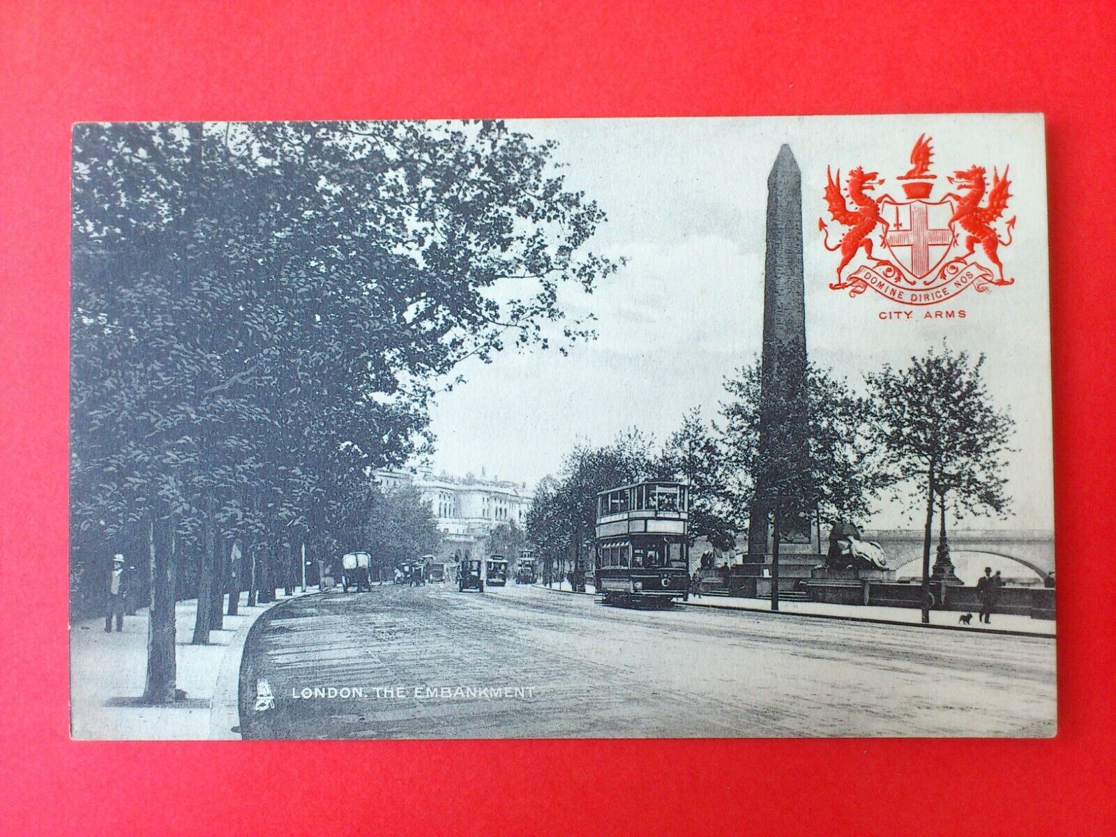 Antique Postcard UKLondonThe EmbankmentTuck's Post Card 1910Unposted