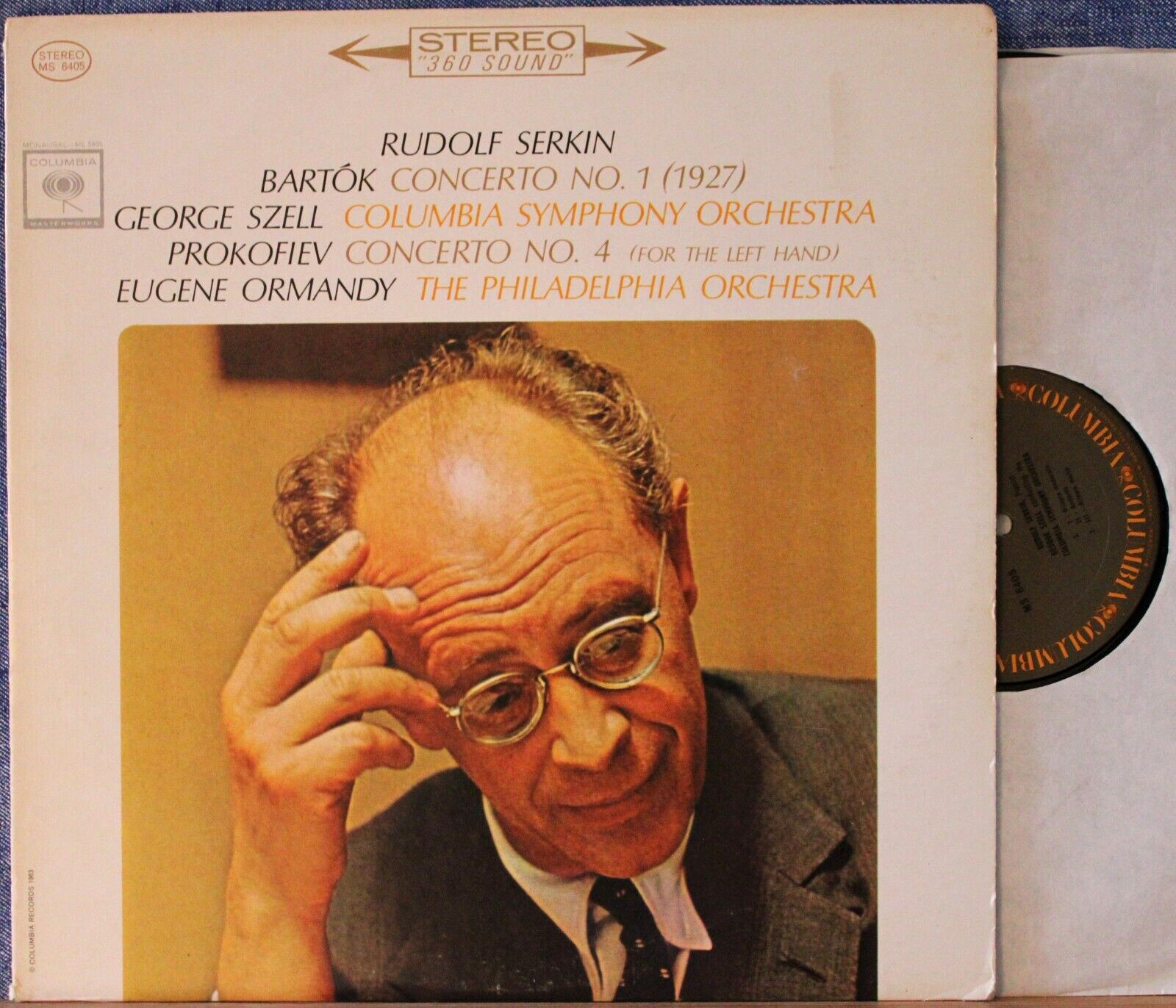 Serkin; Ormandy Bartok + Prokofiev (Piano concertos) Col MS 6405 NM