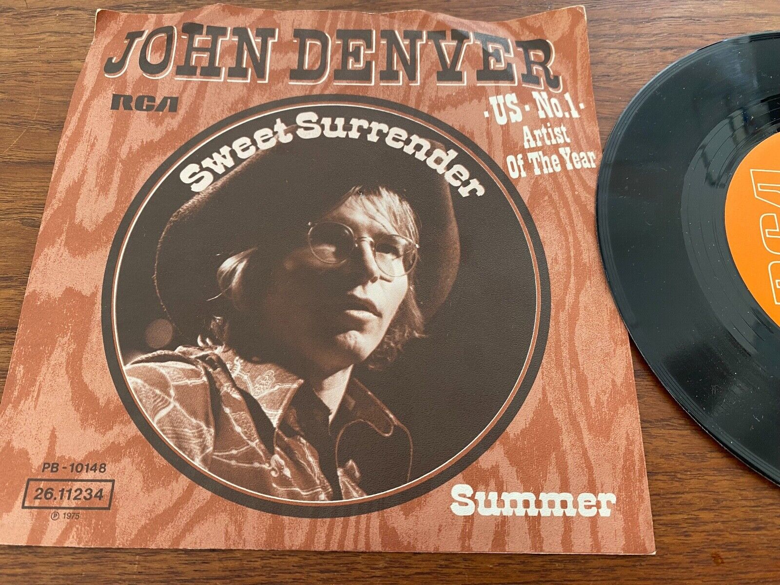 JOHN DENVER "SWEET SURRENDER / SUMMER" 1974 RCA VICTOR RECORDS GERMAN PRESS GEMA