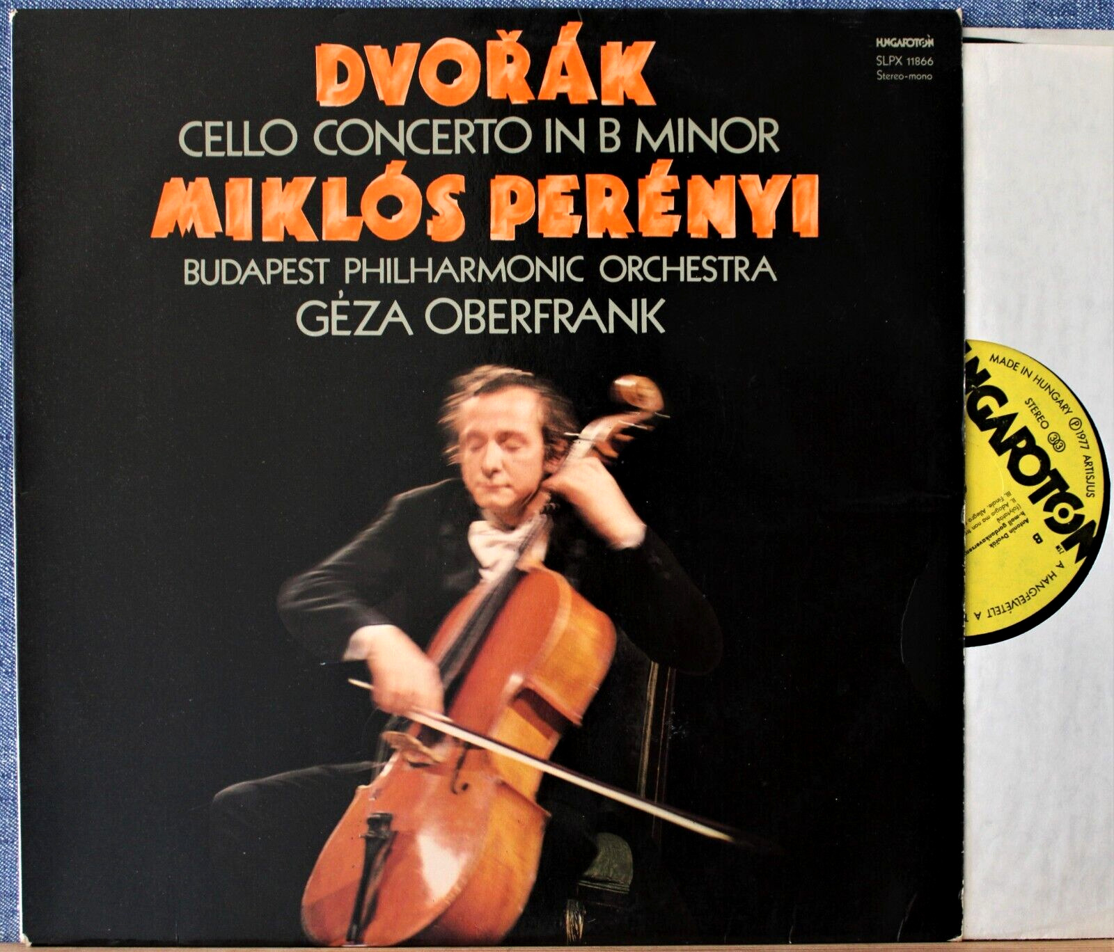 Perényi; Oberfrank Dvorak (Cello concerto) Hungaroton SLPX 11866 NM