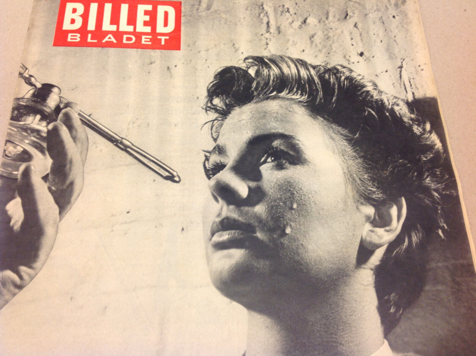 JEAN SIMMONS MAKE-UP ON A FRONT COVER VINTAGE DANISH Magazine Billed-Bladet 1950