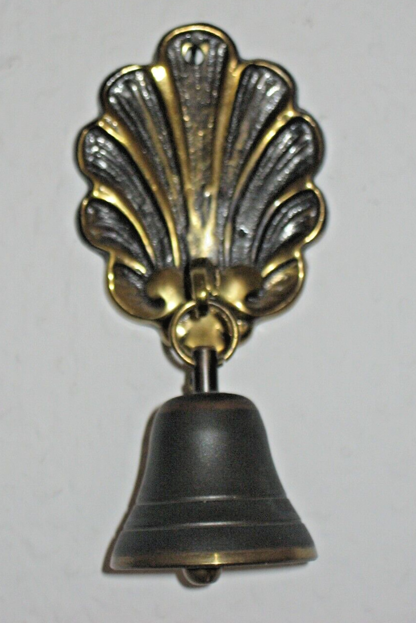 Antique Solid Brass Bell for a Butlers Pull  ~ Made in Denmark  #G