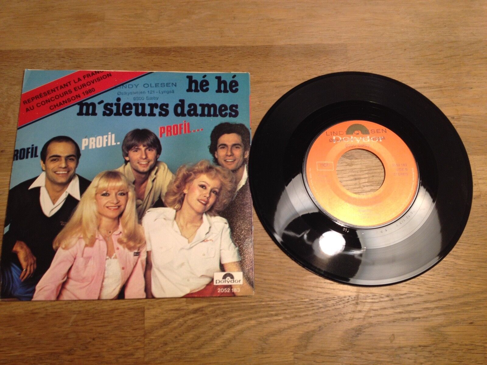 PROFIL "HE HE M´SIEURS DAMES/JOUR DE CHANCE" NCB 1980 POLYDOR RECORDS NORWAY OOP