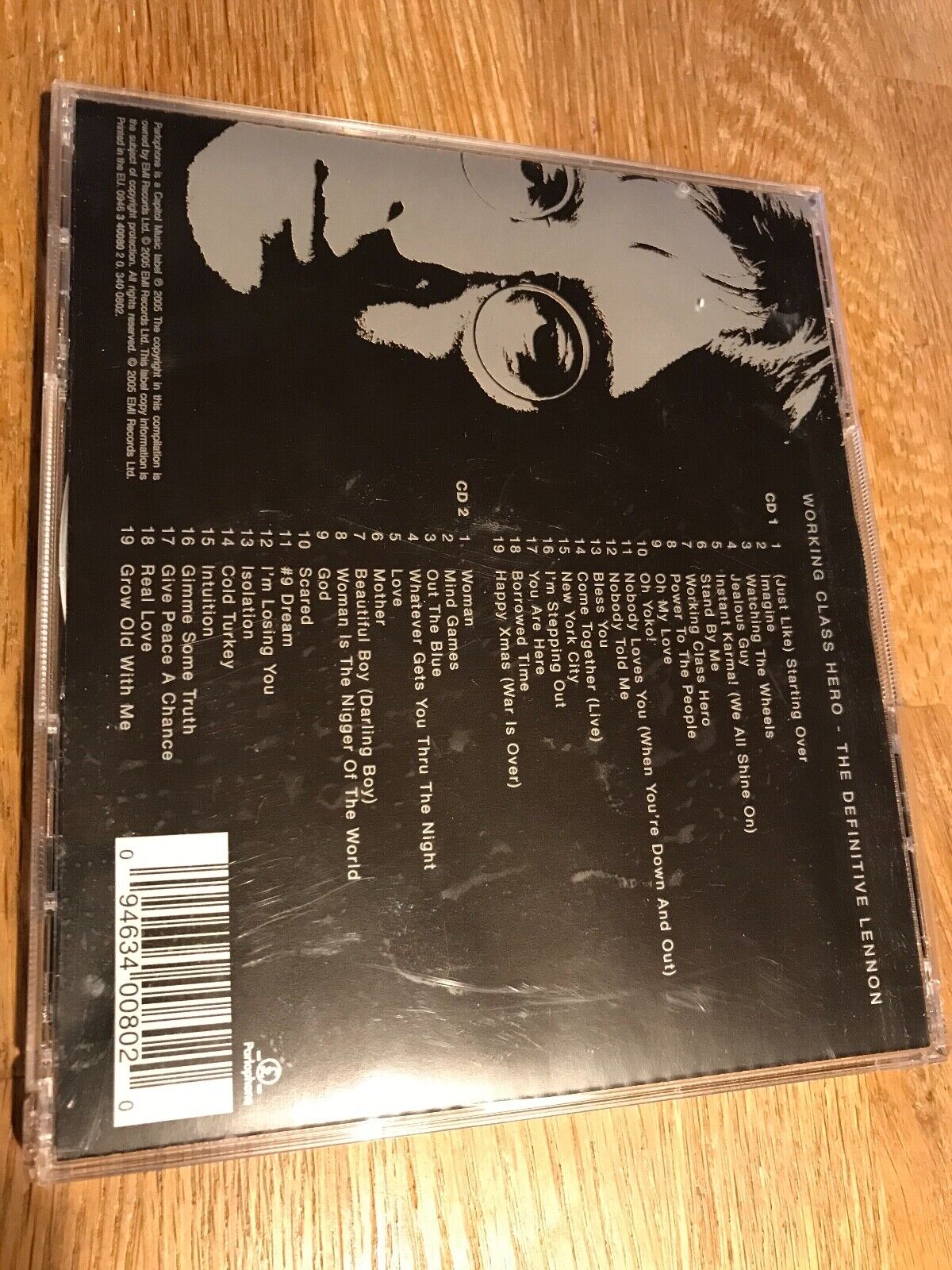 JOHN LENNON WORKING CLASS HERO THE DEFINITIVE LENNON 2 X CD SET PARLOPHONE MINT*