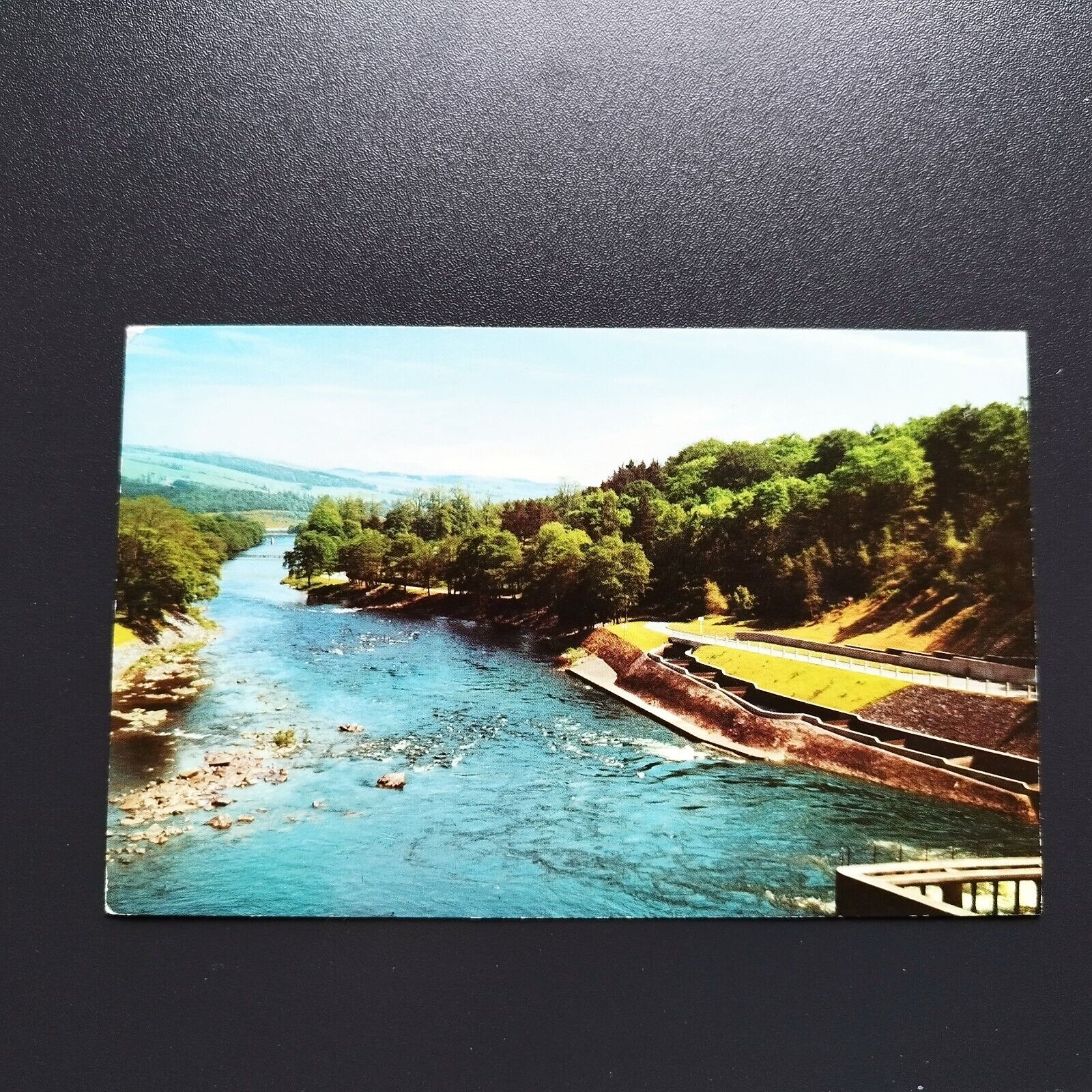 Scotland  The River Tummel and Salmon Ladder from The Hydro-Electric Dam1968