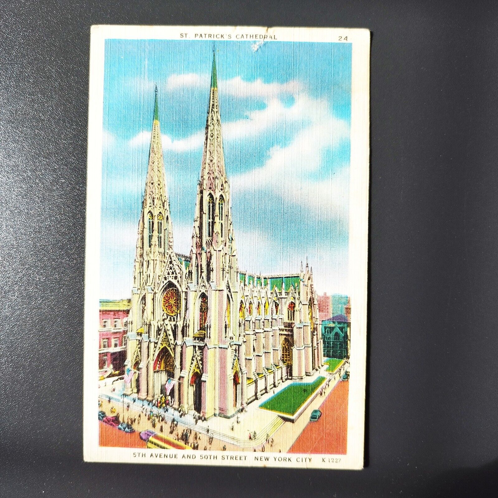 NY New York City StPatrick's Cathedral5th Ave and 50th Street Posted 1952