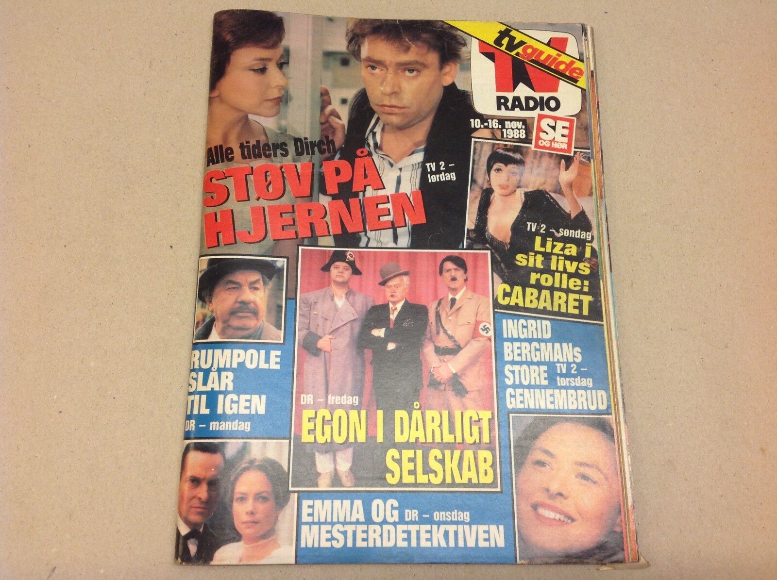 Julio Iglesias Suzanne Bjerrehus Front Cover Danish Magazine 1988 "Se og Hoer"