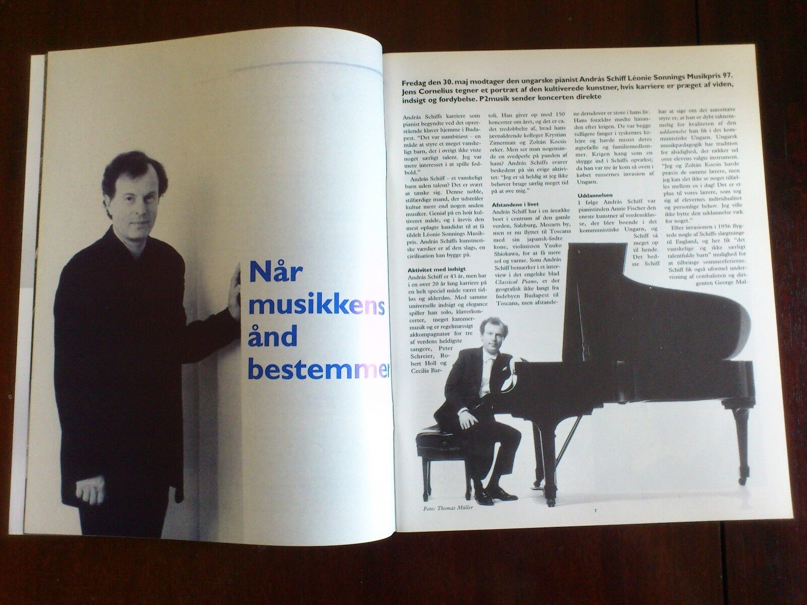 Danish music magazine"P2 Musik" 1997Andréas SchiffRolf HindGesualdo