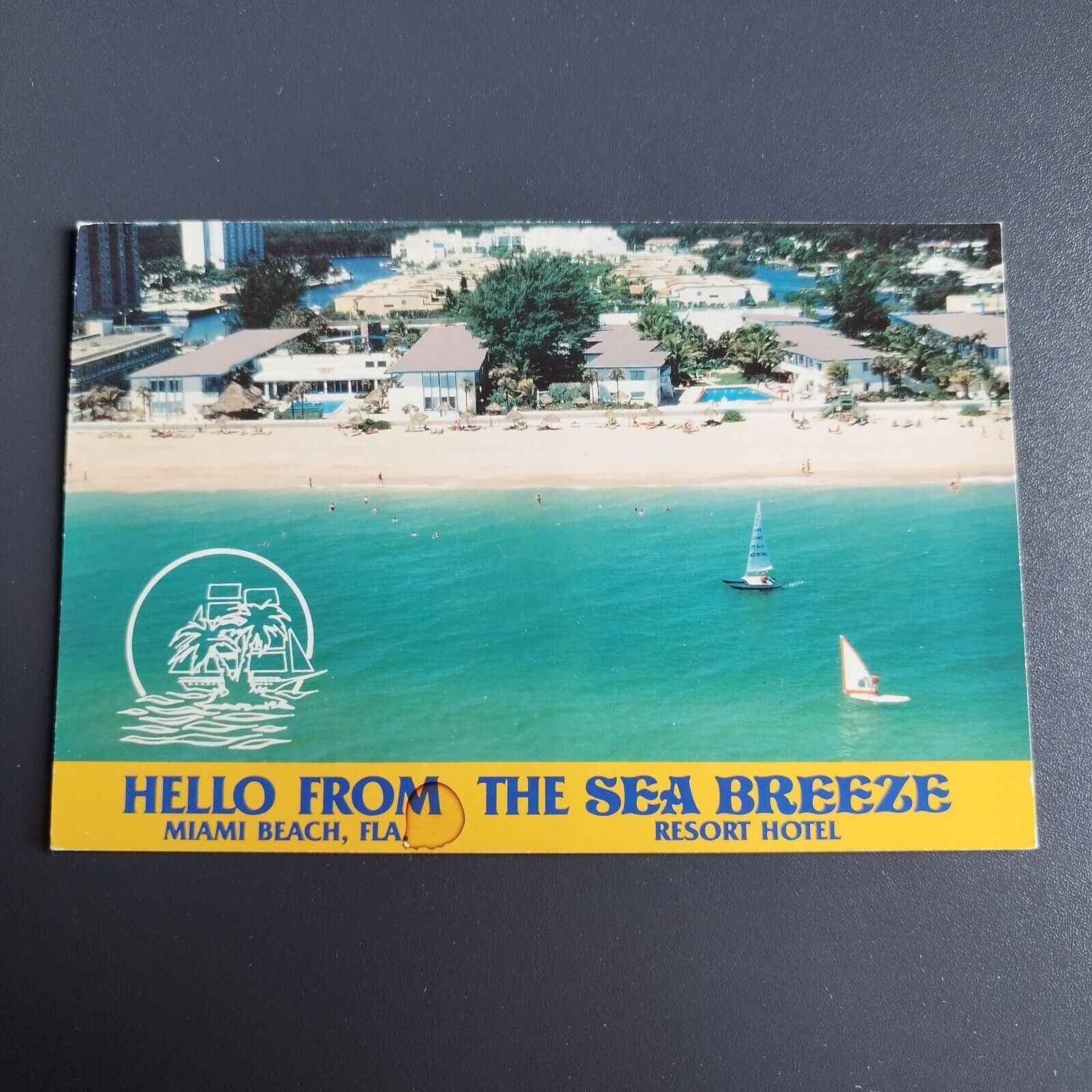 Florida Hello from The Sea Breeze Resort Hotel Miami Beach1988