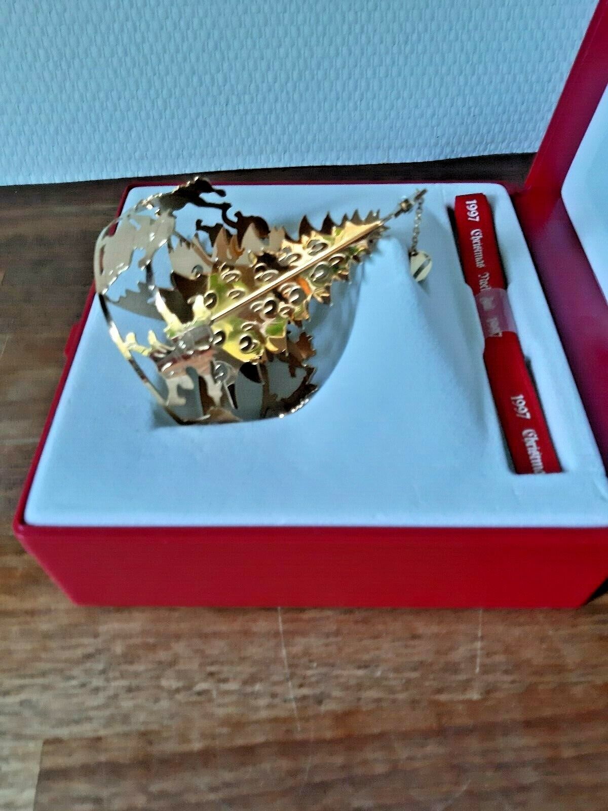 1997 Christmas Joy CHRISTMAS MOBILE 24 carat gold plated GEORG JENSEN Box