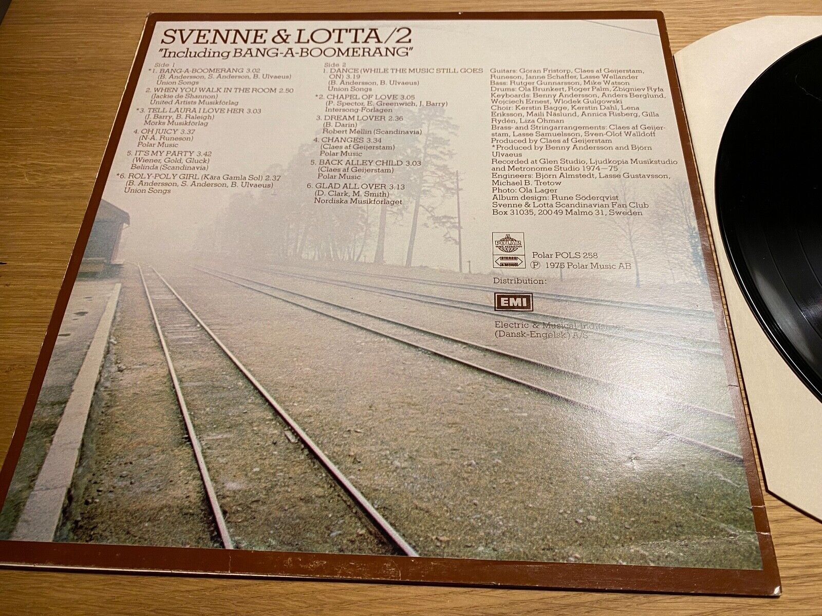 SVENNE  LOTTA "2" POLAR MUSIC AB 1975 12 TRACK LP SWEDISH PRESSING ABBA RELATED