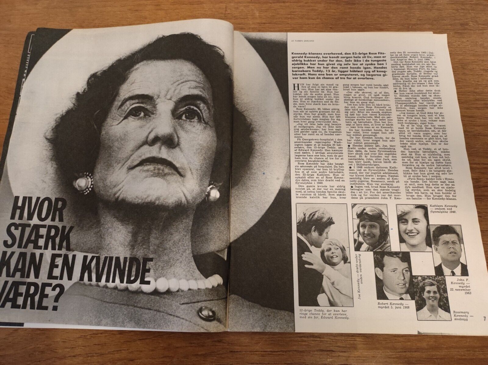 ROSE FITZGERALD KENNEDY Princess Anne SYDNE ROME Margrethe 1973 Magazine BB105