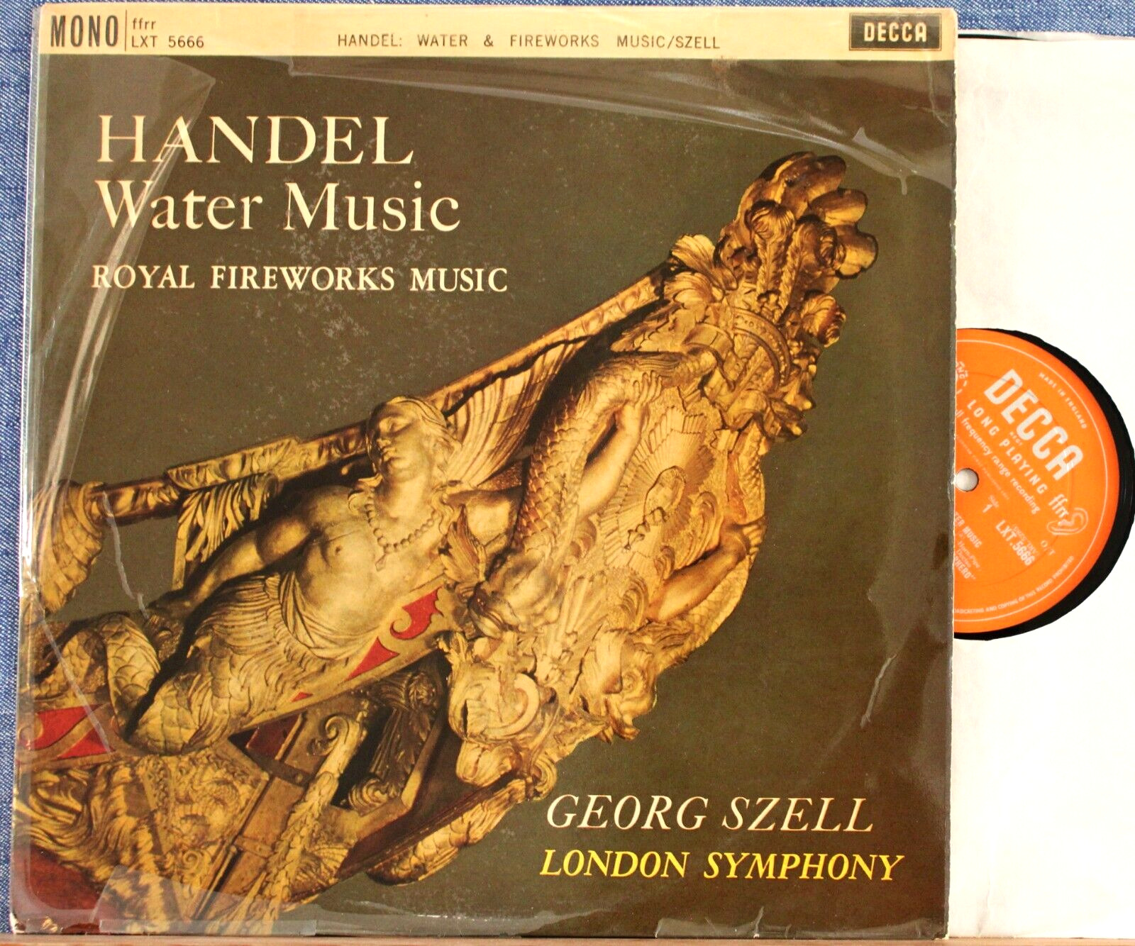 Szell Hänel (Water Music) Decca LXT 5666 NM