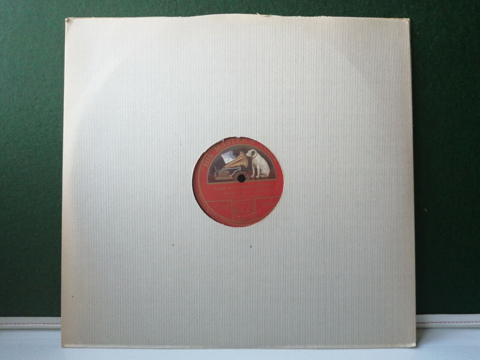 78 rpm shellacTITTA RUFFOLargo al factotum della cittàOne side only