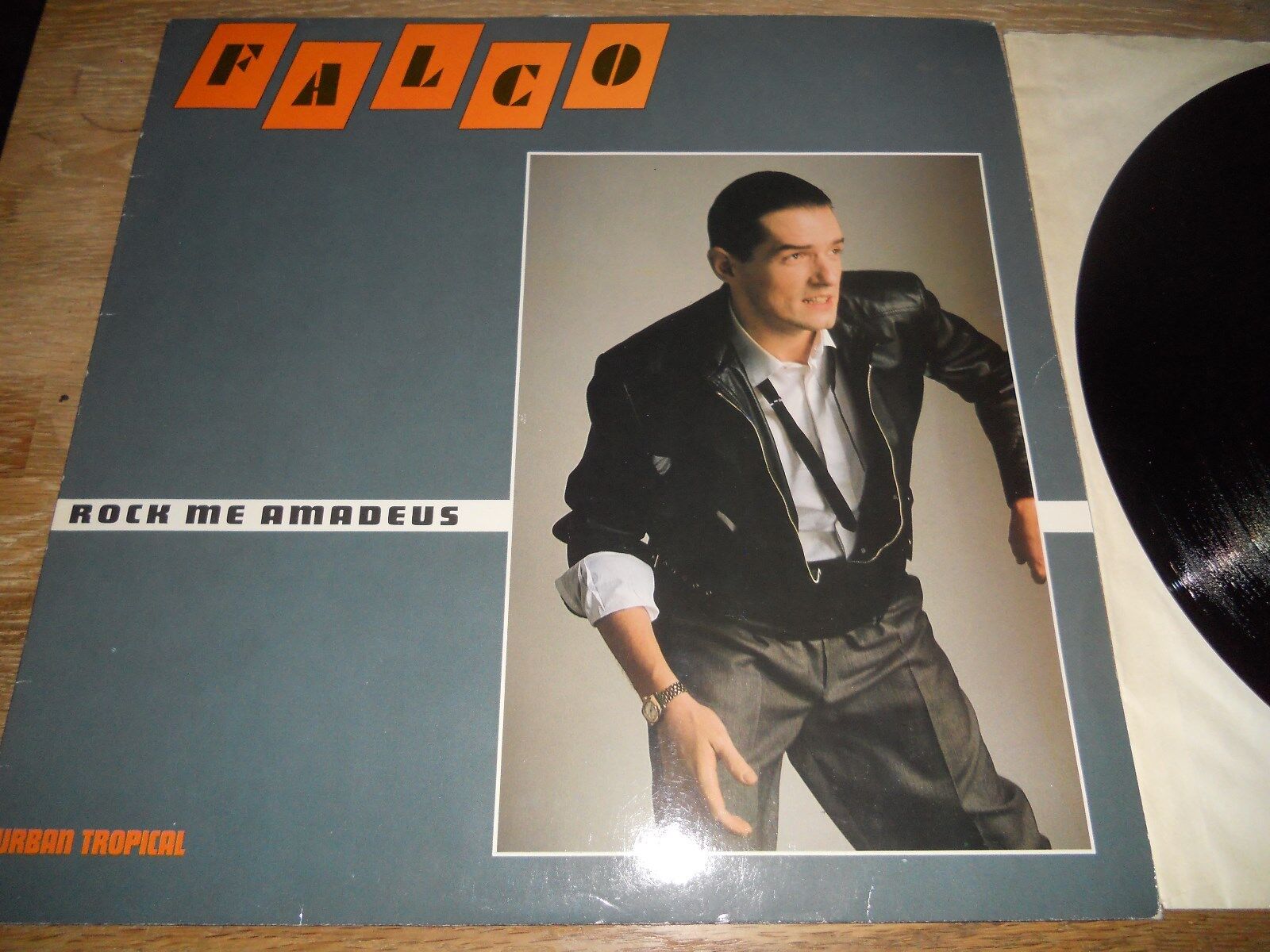 FALCO "ROCK ME AMADEUS / URBAN TROPICAL" 1985 2 TRACKS NCB SCANDINAVIAN PRESSING