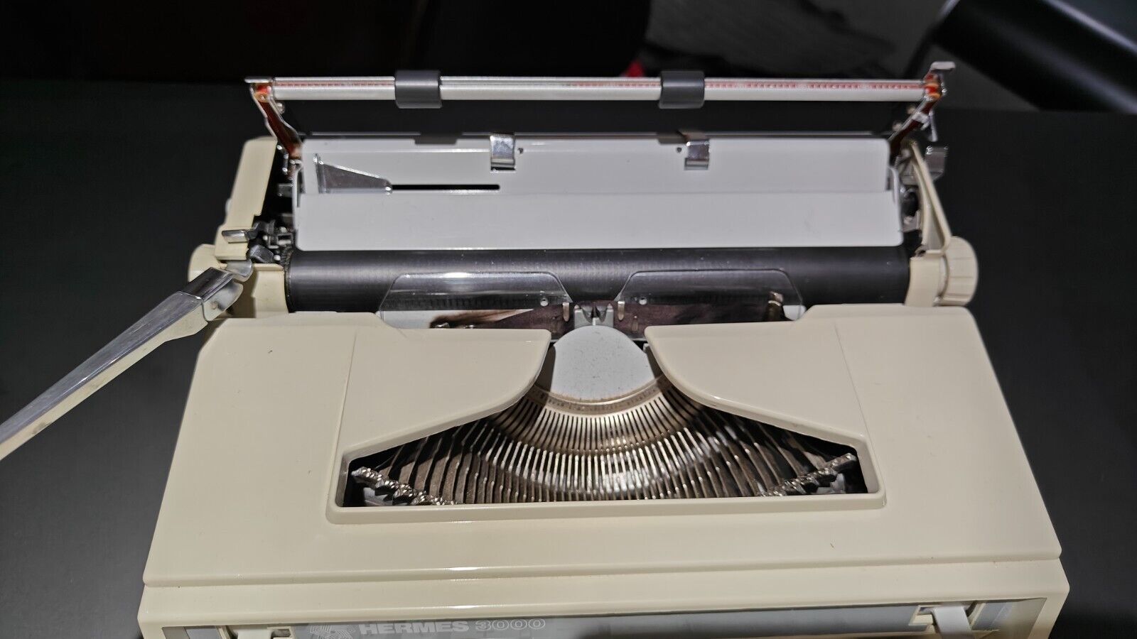 Hermes 3000 Typewriter Vintage Working with Original Case Working