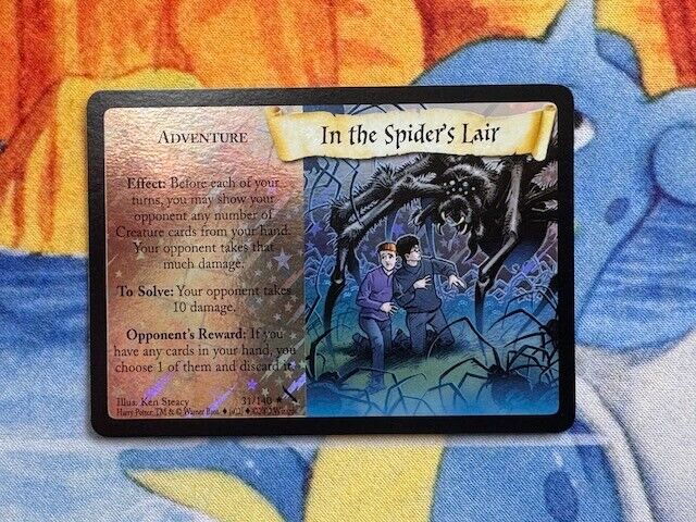 Harry Potter In The Spiders Lair TCG Chamber Of Secrets COS WOTC Foil Holo #31