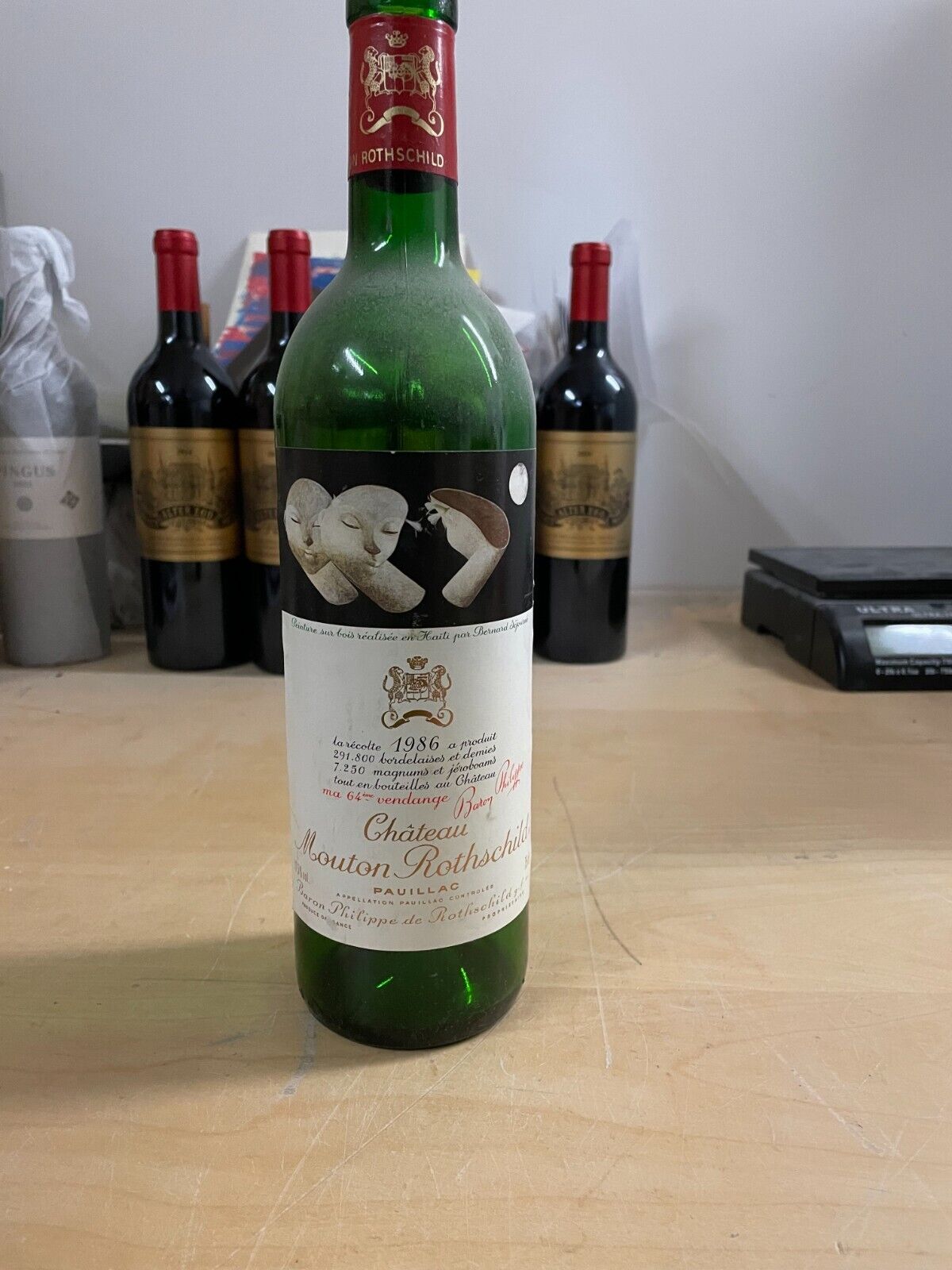 Mouton Rothschild 1986 empty