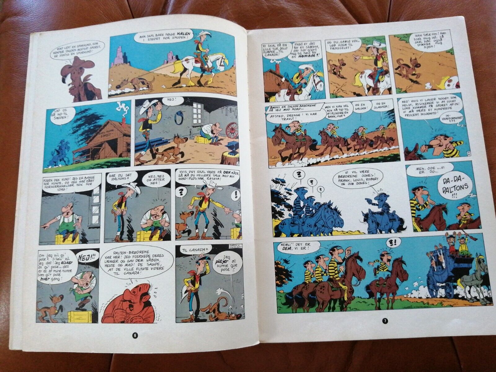 Danish comic book"Lucky Luke" no 25 -1976-1sted Les Dalton dans le Blizzard