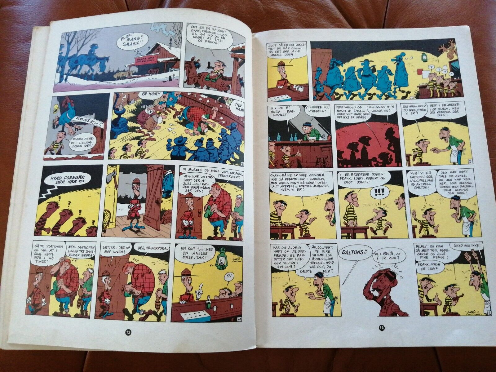 Danish comic book"Lucky Luke" no 25 -1976-1sted Les Dalton dans le Blizzard