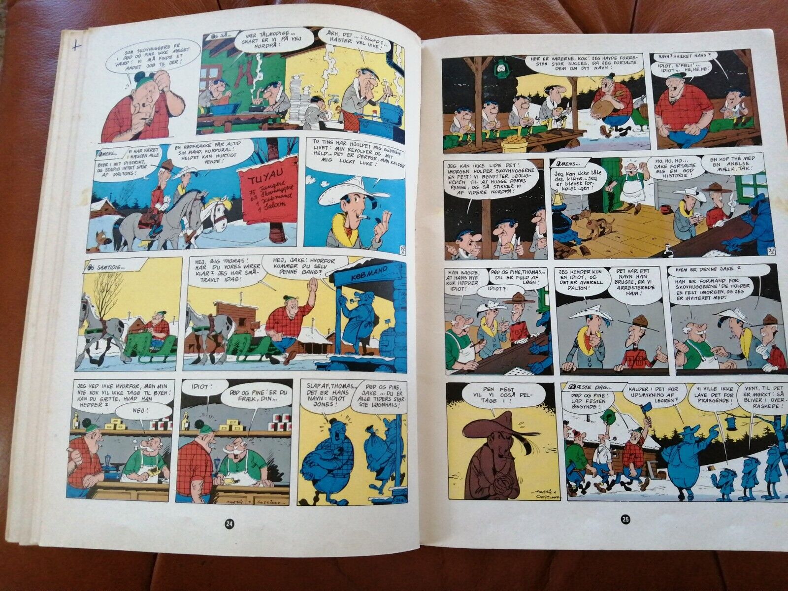 Danish comic book"Lucky Luke" no 25 -1976-1sted Les Dalton dans le Blizzard