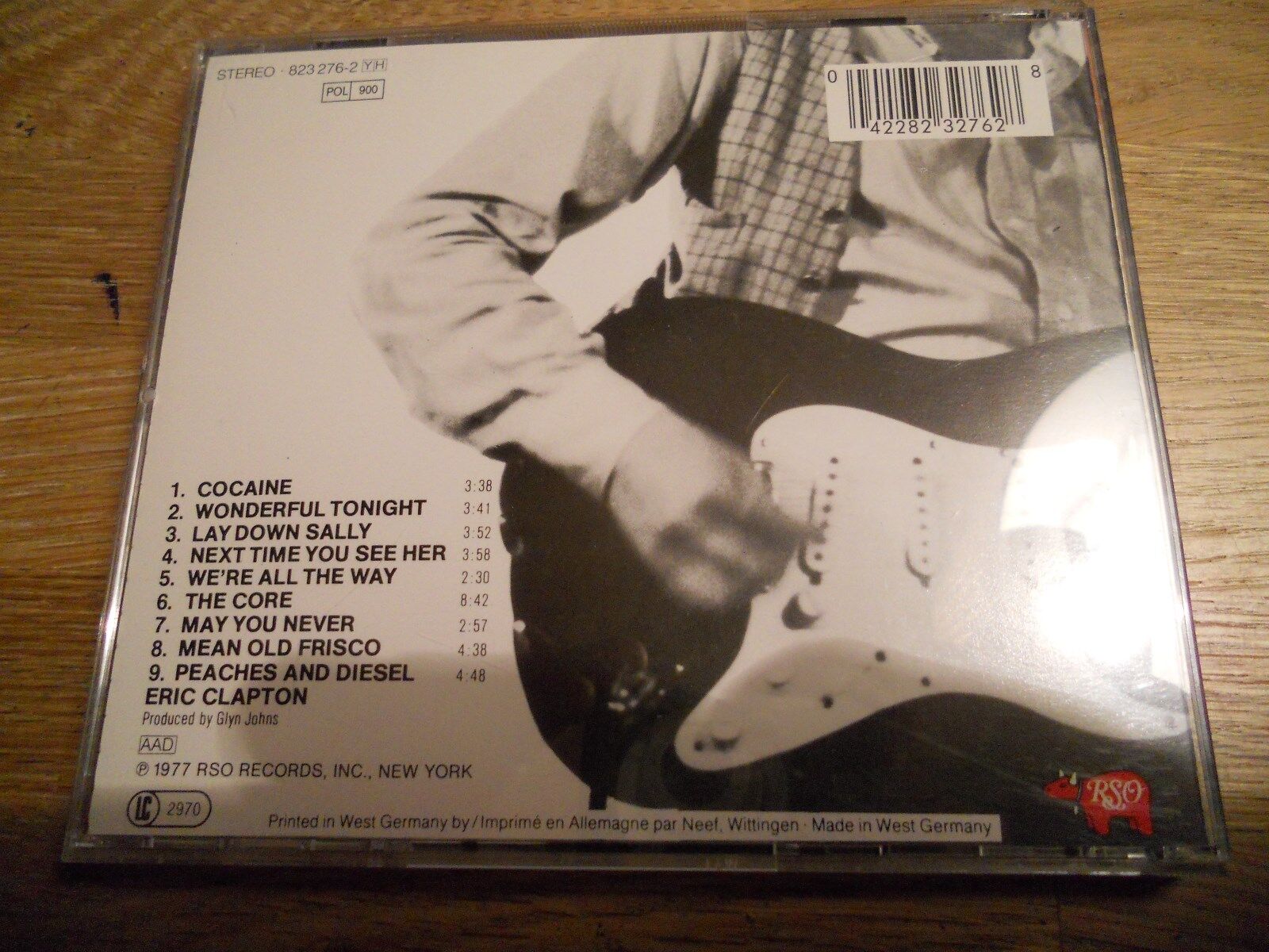 ERIC CLAPTON SLOWHAND 1977 CD 9 TRACKS WEST GERMAN PRESSED GEMA RARE RSO RECORDS