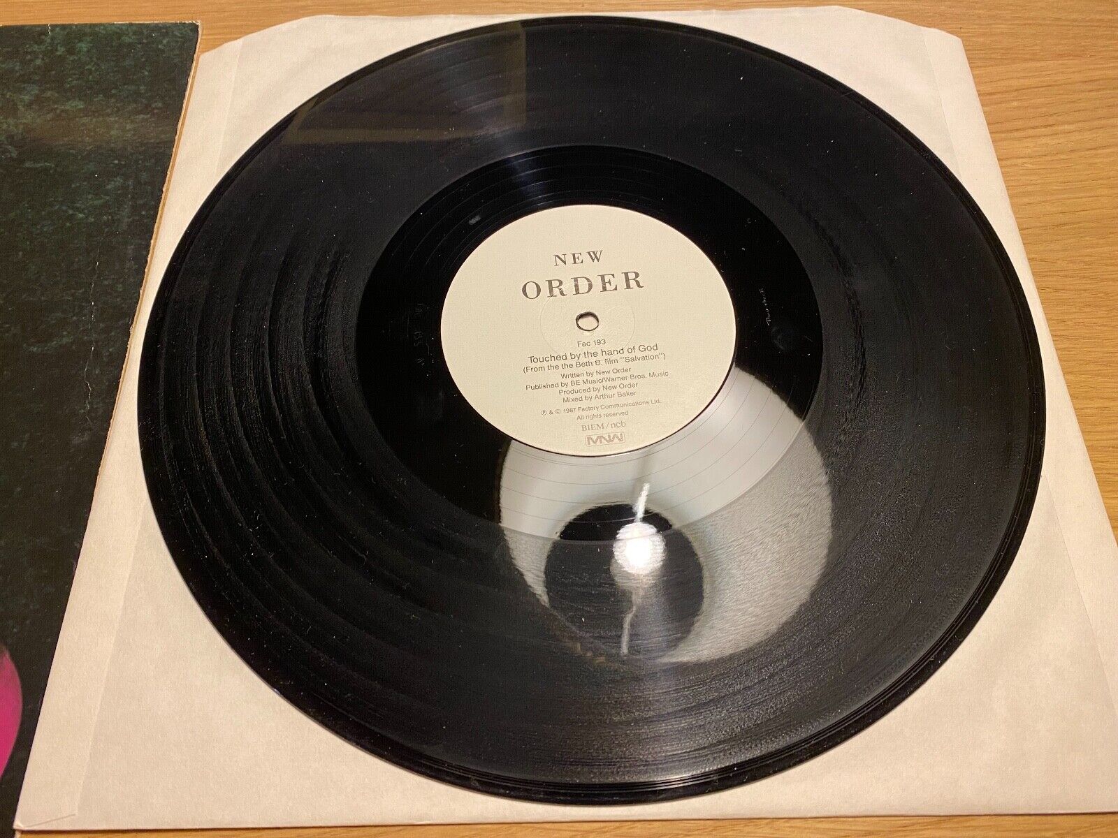 NEW ORDER "TOUCHED BY THE HANDS OF GOD" EXTENDED REMIX 1987 FACTORY RECORDS NCB*