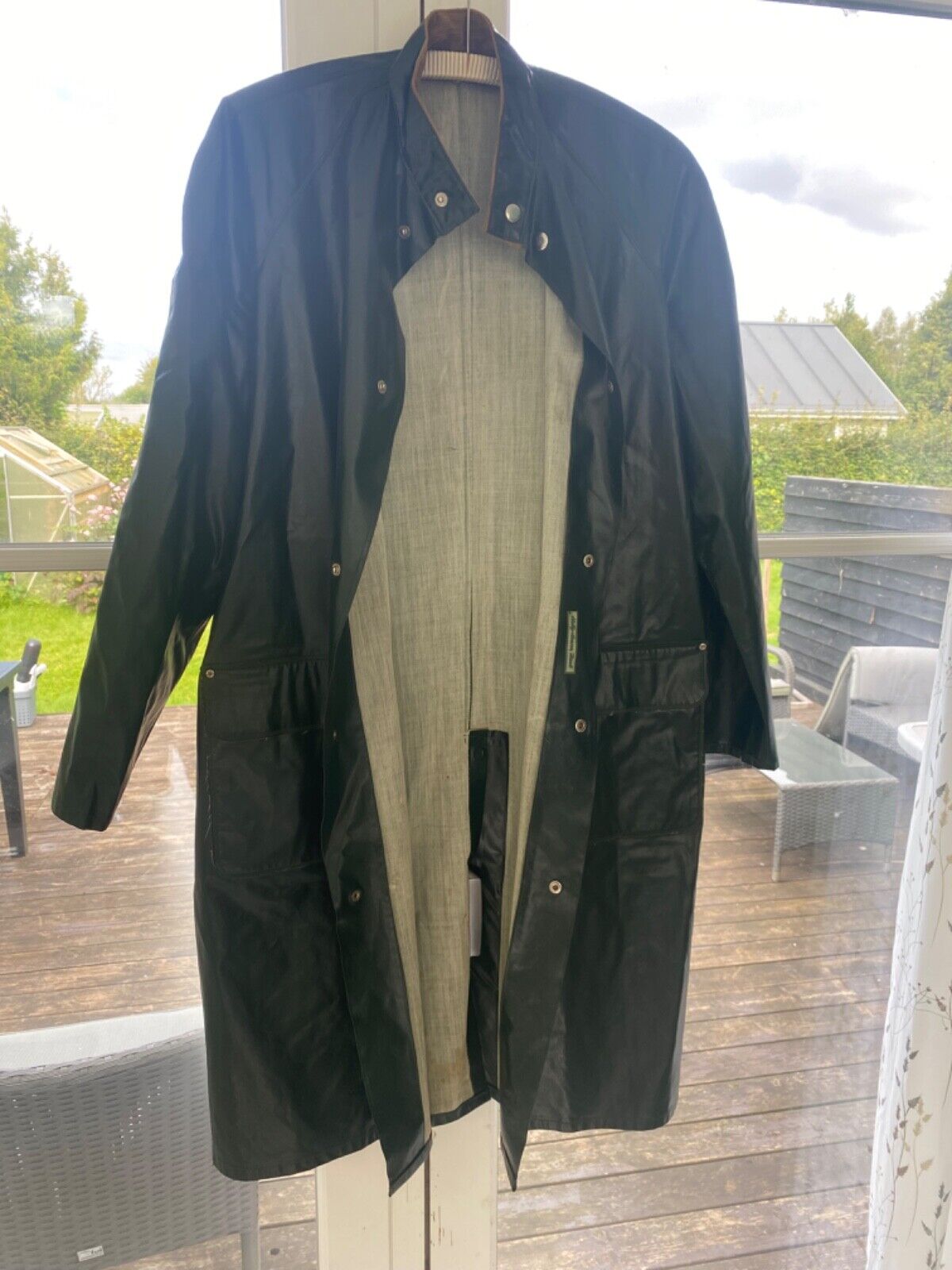 pvc raincoat regenmantel pvc mac  vintage raincoat