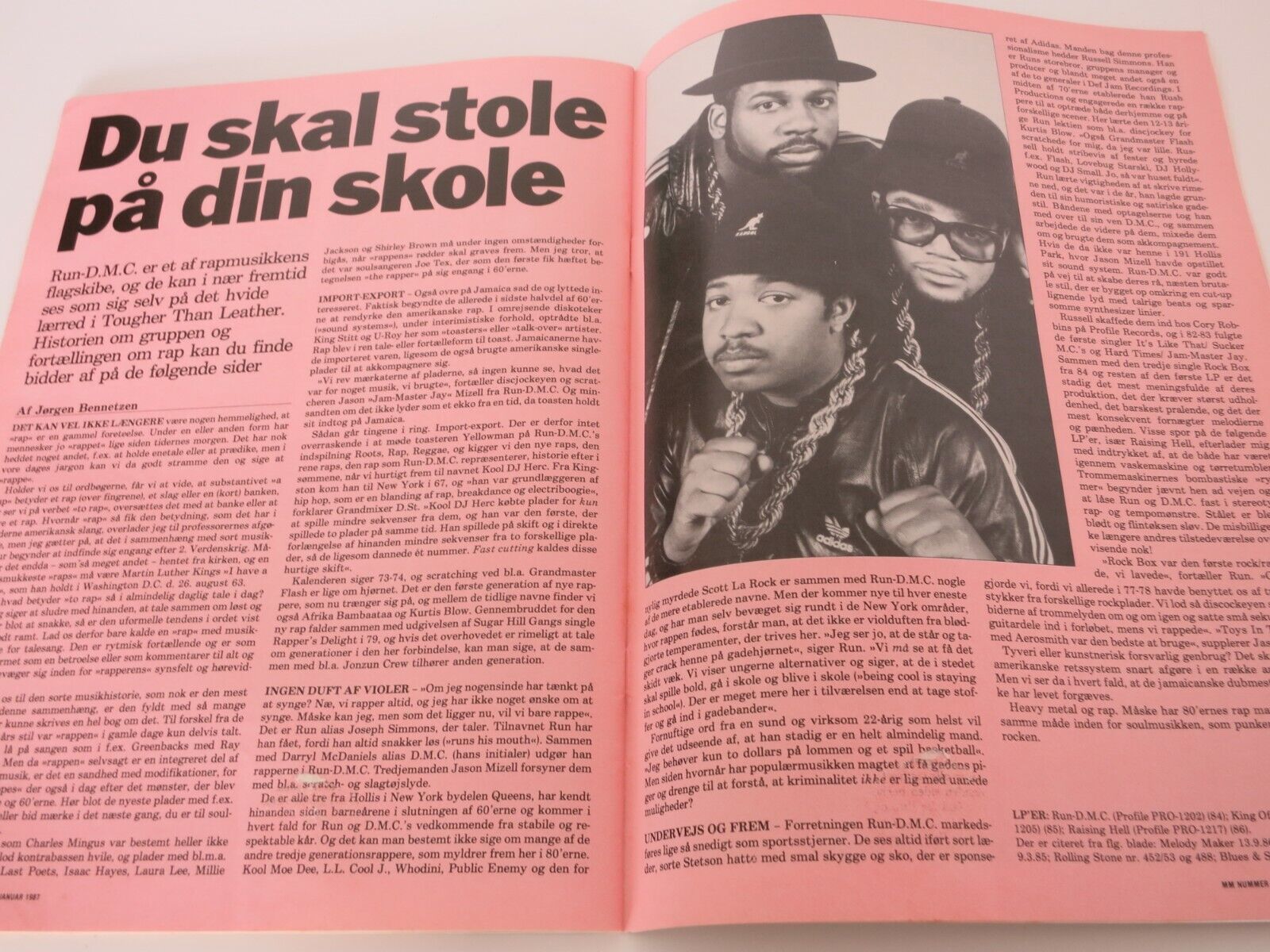 Danish MM Magazine 1987 RUN-DMC John Cale AB44