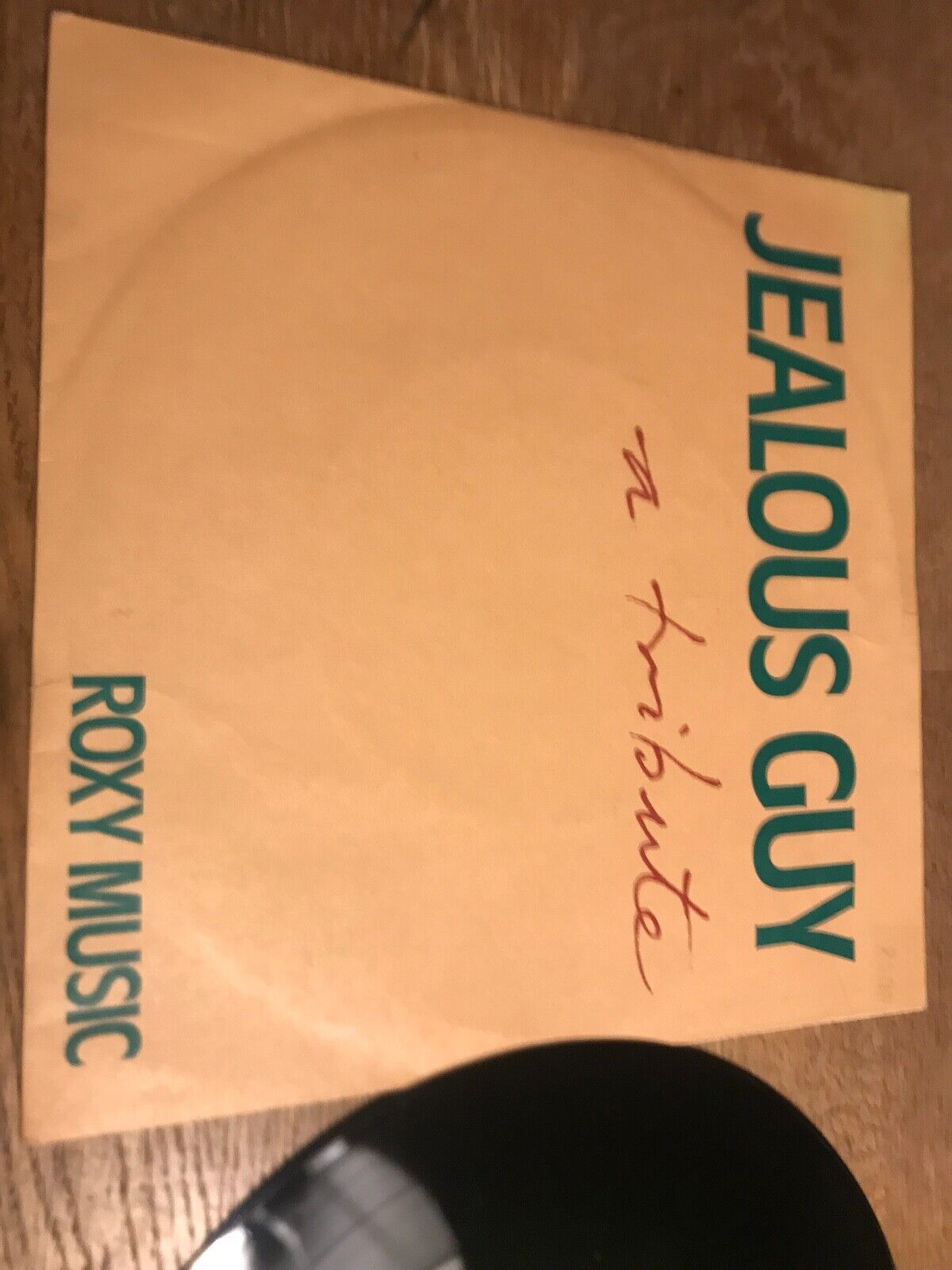 ROXY MUSIC "JEALOUS GUY / TO TURN YOU ON1981 NCB EGRECORDS SWEDISH PRESSING 7"